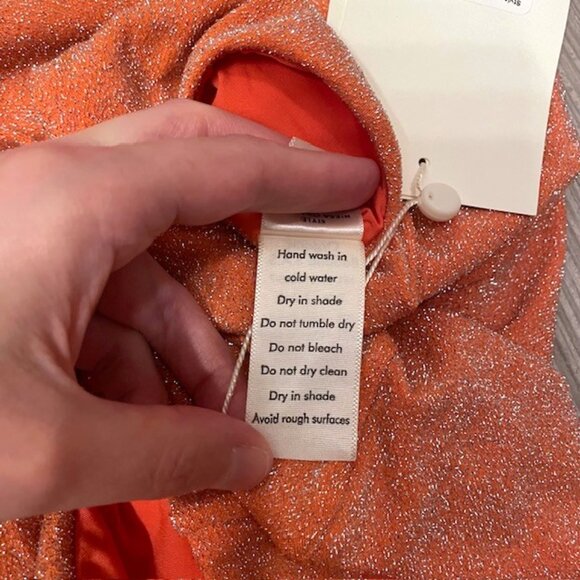 NWT Baobab Nikka One Shoulder One Piece Swimsuit Size XS Mandarine - Picture 14 of 16